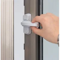 Cerraduras para puertas y ventanas, manijas para ventanas, cerraduras blancas en forma de t para ventanas.