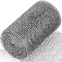Mosquitera de acero inoxidable, doble capa con terciopelo de acero inoxidable, protección contra roedores, 12,7 cm x 6 m
