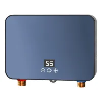 Calentador de agua eléctrico a presión, 6000 vatios, para instalación debajo del fregadero, rango de control de temperatura de 20 a 55 grados celsius
