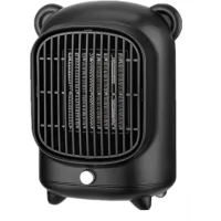 Calefactor cerámico de bajo consumo, calefactor cerámico eléctrico portátil, para uso doméstico/de oficina (negro)