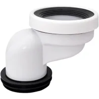 Conector de inodoro descentrado - para conectores de inodoro descentrados - conector de inodoro descentrado de pvc - 100 mm