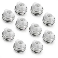 Lote de 10 tapones de grifo de purgador de radiador manual - 1/2