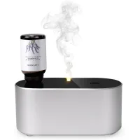 Difusor de aceites esenciales sin agua, difusor de aromaterapia, mini portátil, con 3 modos de pulverización, inicio por ciclo-argentargent