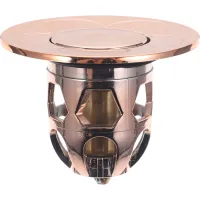 Tapón de desagüe emergente para lavabo y bañera con filtro, tapón anti-rebosadero.