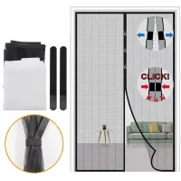 Mosquitera magnética de 120x210 cm para puertas y ventanas, cierre automático, mosquitera magnética para puertas francesas.