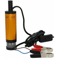 Bomba sumergible, bomba sumergible de 12 v para bombear agua, diésel, bomba de transferencia de combustible de 38 mm para aceite, diésel y agua.