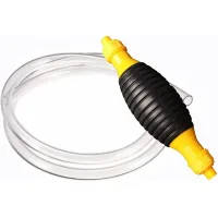 Bomba manual de gasolina, bomba de transferencia de combustible, bomba de sifón manual de 8 mm y 2 m, bomba manual de emergencia
