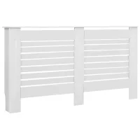 Cubierta para radiador | tapas para radiador mdf blanco 152x19x81,5 cm cfw17115