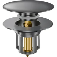 Tapón universal para fregadero, tapón emergente, 33-40 mm, acelera el drenaje sin obstruir el fregadero de la cocina.