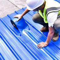Cinta reparación impermeable pe, membrana para techos, paredes, grietas y tuberías, azul - 30cm x 10m