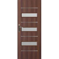 Puerta de interior acristalada werona rústica - apertura de empuje: derecha - ancho de la puerta: 90 cm