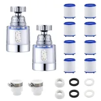 Filtros de agua para grifo - antical - rotación de 360° - 8 etapas de filtración - filtro ahorrador de agua para cocina y baño