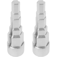 Llave para radiador de 1/2, 85 x 13 mm, plateada, juego de 2, llave cuadrada, adecuada para válvulas de tuberías y termostatos