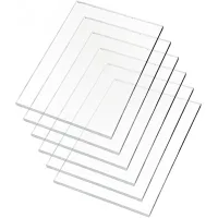 10 láminas de vidrio acrílico transparente de 100 x 150 x 1,1 mm, ideales para proyectos de bricolaje, como reemplazo de vidrio en marcos de fotos y o