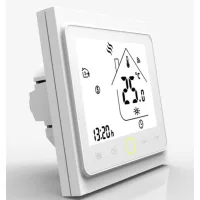 Termostato inteligente wi-fi blanco, controlador de caldera de gas, programable y controlado a distancia, compatible con alexa/google home, aplicación