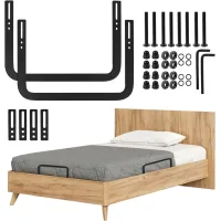 Juego de 2 soportes antideslizantes para colchón - ajustables para camas, colchones tatami y somieres.