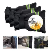 Juego de 3 cubiertas para grifos de exterior, protección contra heladas, protector de grifo de invierno, 18x25 cm, cubierta para grifo de exterior