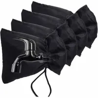 Funda para grifo exterior - protección invernal - poliéster impermeable - para grifos de jardín estándar - 4 piezas