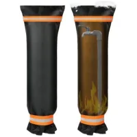 Pack de 2 fundas anticongelantes para grifos exteriores – impermeables, con tira reflectante – 64 x 26 cm – protección para el jardín en invierno