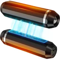 Este calentador de manos magnético recargable, con una batería eléctrica portátil de 10000 mah, es ideal para la caza, el camping y la navidad.