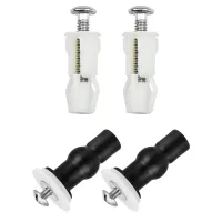 Bisagras para asiento de inodoro, tornillos de expansión para asiento de inodoro, sujetadores para asiento de inodoro, juego de 4 piezas