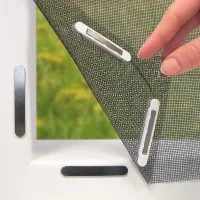 Mosquitera de 150 x 130 cm, recortable, no requiere taladrar | cierre magnético