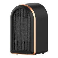 Calefactor - calentador eléctrico portátil de 1200 w - calentador cerámico ptc - para el hogar y la oficina - negro