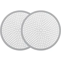 Filtro de desagüe para ducha, filtro de desagüe para lavabo, tapón de filtro de acero inoxidable para bañeras, 2 piezas, 12 cm cada una
