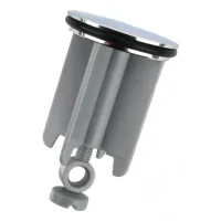 Tapón universal para fregadero, tapón de desagüe, tapón ajustable para fregadero, 40 mm de diámetro, 1 pieza, gris