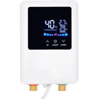 Calentador de agua eléctrico de 3500 w con pantalla lcd para la temperatura (enchufe estándar europeo de 220 v).