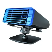 Calefactor para coche, 12v 12w, desempañador de parabrisas, ventilador portátil, rotación de 360°, apto para su uso tanto en invierno como en verano.