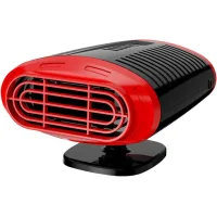Calefactor y desempañador de parabrisas para coche, nevera portátil para coche con soporte giratorio de 360° y encendedor de .