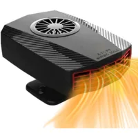 Calefactor para coche, se conecta al encendedor del coche, función de desempañado del parabrisas, rotación de 360°, 12v 150w.