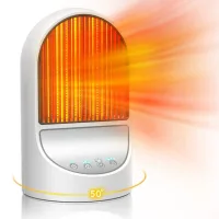 Calefactor doméstico, tres velocidades regulables, 100-240v, función de apagado automático en caso de vuelco, protección contra sobrecalentamiento.