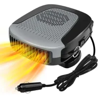 Calefactor para coche, 12v 120w, calentamiento rápido, calefactor eléctrico para coche con funciones de descongelación y desempañado.
