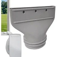 Adaptador de manguera para aires acondicionados portátiles, adaptador de manguera plana, apto para diámetros de 130 mm/150 mm.