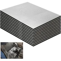 Paneles de aislamiento térmico para automóviles, 250 x 180 x 5 mm, aislamiento acústico y térmico, paquete de 12 unidades.