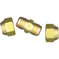 Tubo de cobre sin costura para aire acondicionado, con doble junta, diámetro medio, con tuerca abocinada, 6,35 mm.