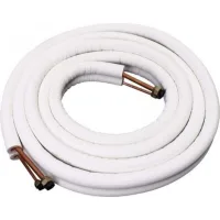 Tubo de cobre de 3 metros para aire acondicionado – accesorios preinstalados – resistente a altas temperaturas – fabricado en cobre y aluminio.
