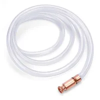 Bomba de succión de aceite, manguera de llenado por sifón, extractor de aceite manual de pvc, 1,8 m + conexión de cobre.