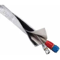 Funda aislante ignífuga – 1/2 a 3/4 de diámetro interior x 3 pies, resistente a altas temperaturas | cierre de velcro