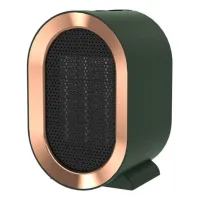 Calefactor de baño de 1200 w,calefactor cerámico silencioso, calefactor eléctrico móvil para el hogar y la oficina pequeña, verde.