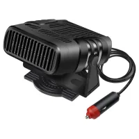 Calefactor portátil para coche de 12 v y 120 w, calentamiento rápido, desempañador, enchufable,rotación de 360 grados.