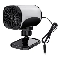 Mini calefactor de ventilador de 12 v, calefactor de ventilador de bajo consumo de 120 w, calefactor eléctrico giratorio usb con soporte giratorio de