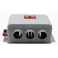 Calefactor para coche de 24 v, 600 w-800 w, calentamiento rápido de 3 orificios, calor, eliminación de escarcha, desempañador de parabrisas, calefact