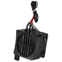 Calefacción por aire forzado a temperatura constante, 220 v, 400 w, sonda ptc, con ventilador de aire caliente automático de bajo consumo.