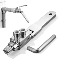 Extractor de roscas de fibra de carbono de dos piezas con llave, que elimina fácilmente las roscas rotas sin necesidad de taladrar.
