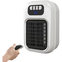 Calefactor portátil de pared de tamaño reducido con protección contra sobrecalentamiento, perfecto para oficinas y dormitorios