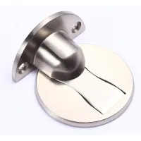 Topes de puerta metálicos magnéticos de gran resistencia, con tornillos autoadhesivos 3m, aptos para instalación oculta en el suelo, paquete de 2 uni