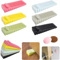 Este juego de 6 topes para puertas incluye un tope para puerta y dos topes protectores, cuñas de goma resistentes para puertas, ajustables en altura,